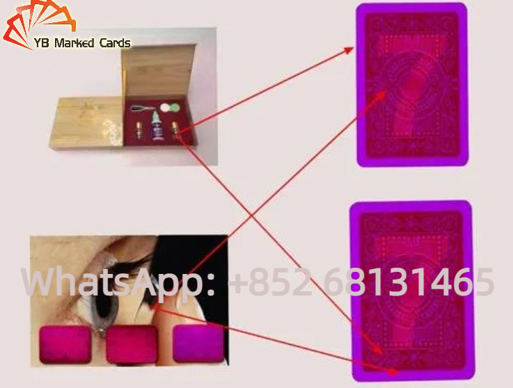 Markierter Spielkarte-Infrarotkontaktlinse-Schürhaken mit unsichtbarer Tinte