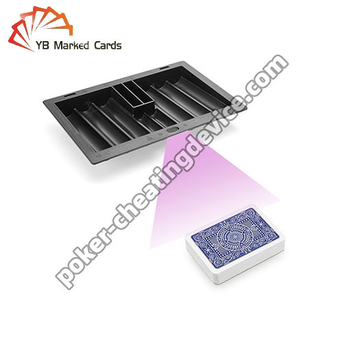 8 Reihen Schwarzer Poker Chip Tray Kamera zum Lesen Markierte Karten Für Poker Cheat