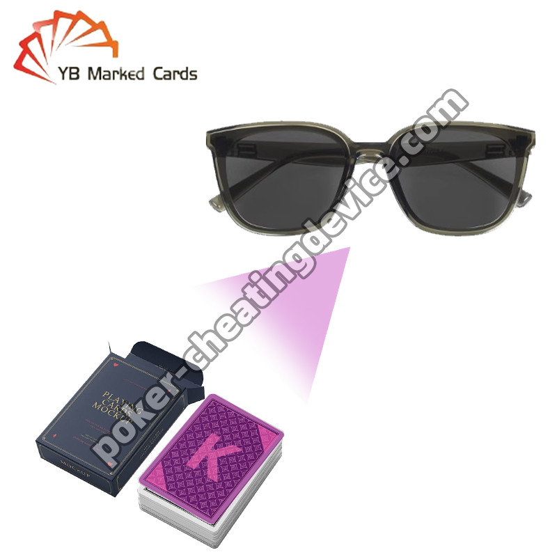 Meister-Poker-Spiele mit markierten Pokerkarten Brille zur Markierung Erkennung