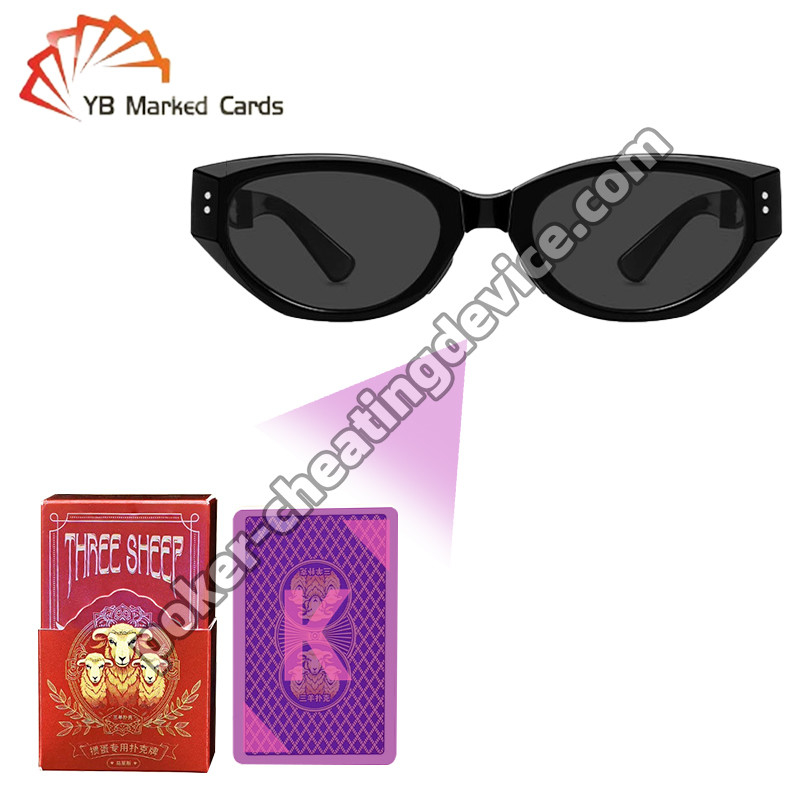 Die Sonnenbrille des Pokerspielers, die Karten erkennt, gewinnt einen Vorteil beim Glücksspiel