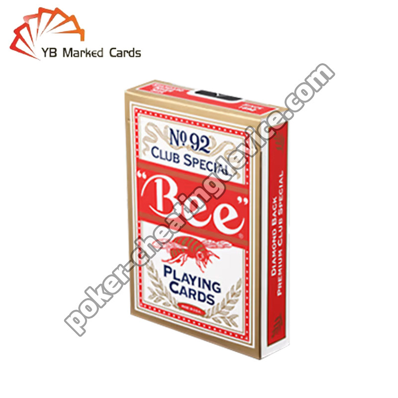 Bee Poker Texas Hold'em Barcode Markierte Spielkarten Breite Karten Schwarzes Kernpapier