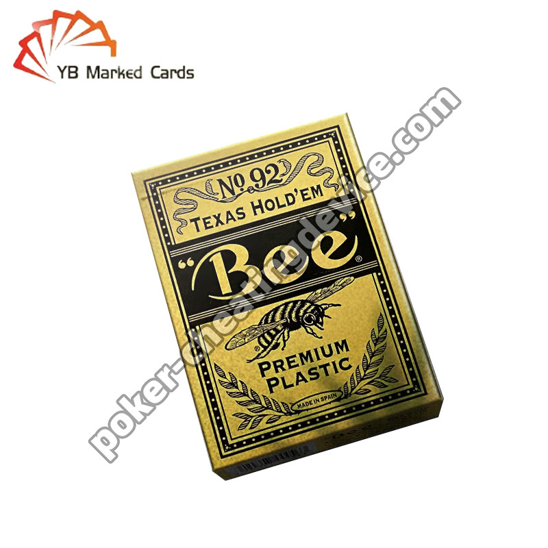Bee Entertainment spezielle Markierte Barcode Decks Plastik Texas Hold'Em große breite Karten