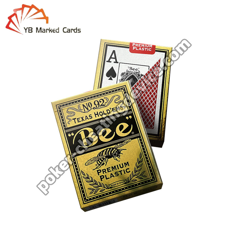 Bee Entertainment Spezial Barcode Markierte Karten Decks Plastik Texas Hold'em Breitkarten