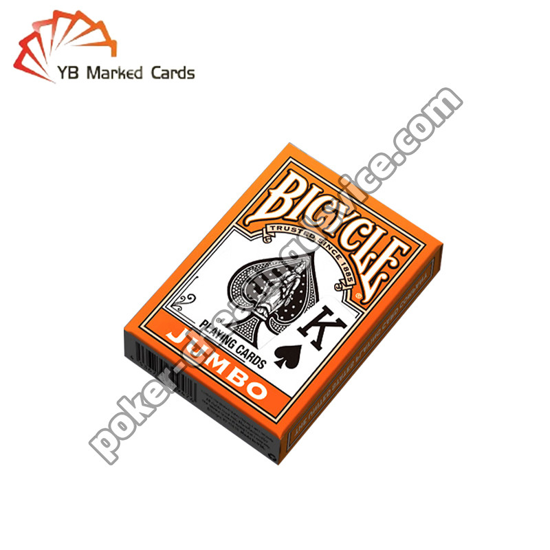 BICYCLE Markierte Barcode-Karten Klassiker Farbenfrohe Texas Hold'em Farbenfrohe Karten Orange