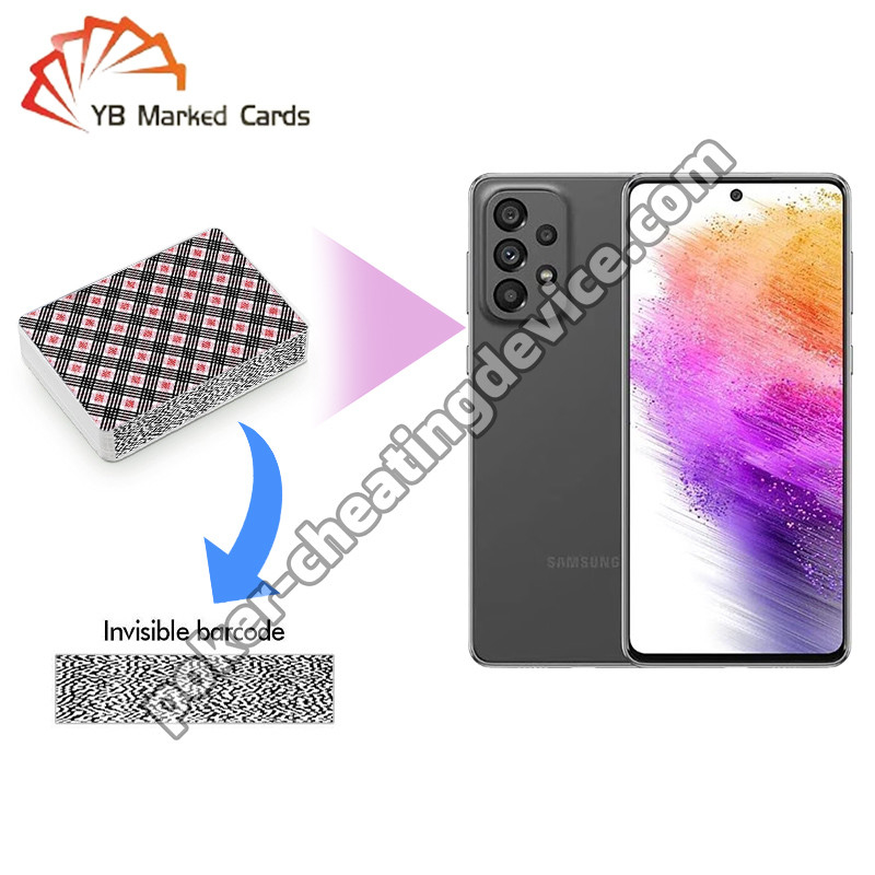 Samsung Galaxy A73 AKK K5 Poker Decks Analyzer für Barcode markierte Karten