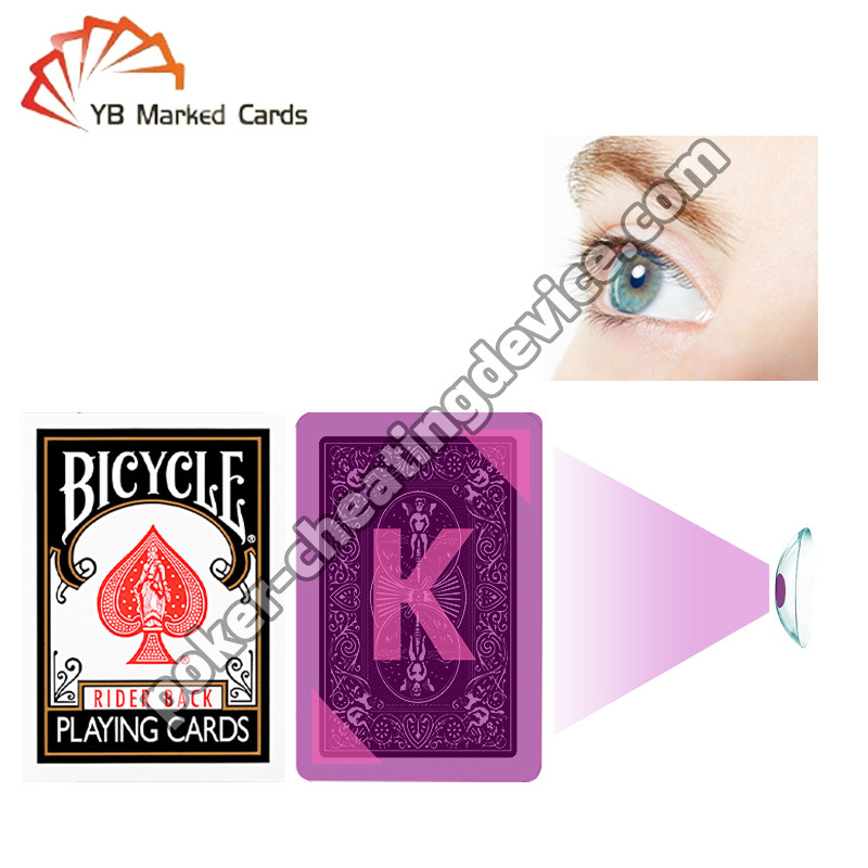 Fahrradmarkierte Karten Breite Klassiker Schwarz Für Poker Infrarot-Kontaktlinsen