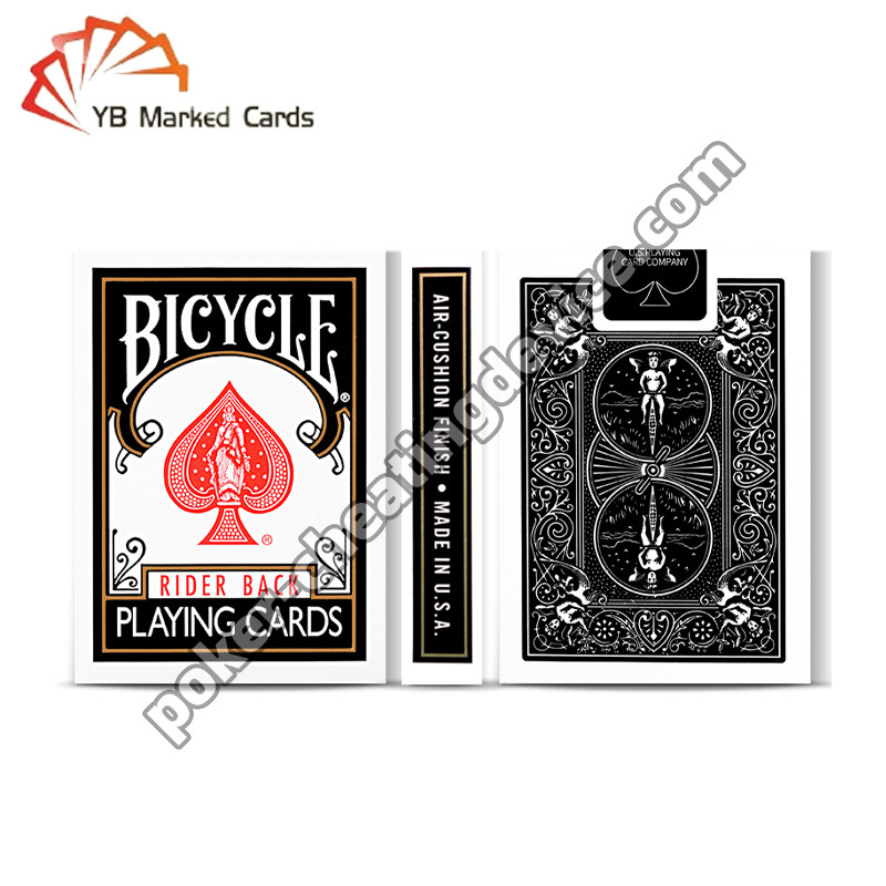 Fahrradmarkierte Karten Breite Klassiker Schwarz Für Poker Infrarot-Kontaktlinsen