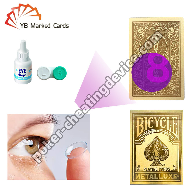 Fahrradmarkierte Decks Luxus-Gold-Stempel Champagner-Gold für Schwindelkarten-Linsen