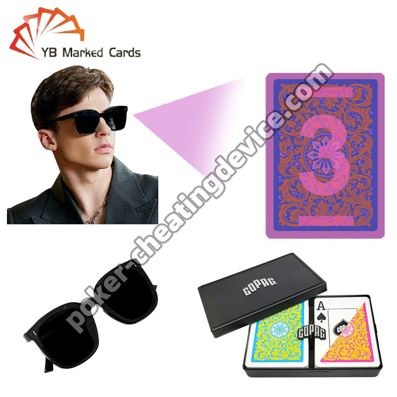 Copag Unsichtbare Tinte Markierte Karten Rosa / Gelb Doppeldeck Set für Infrarot-Sonnenbrillen