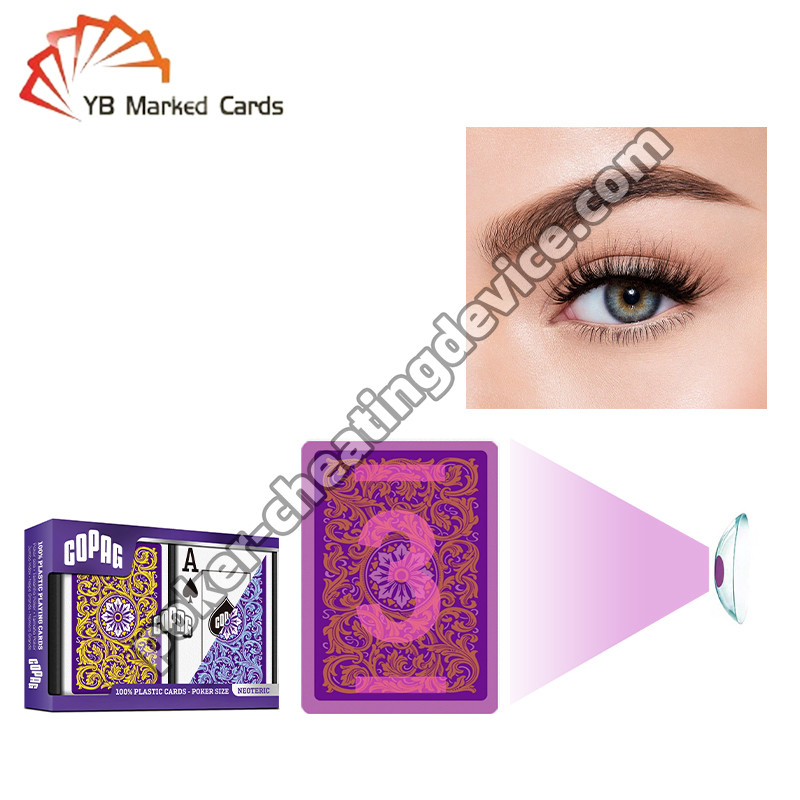 Copag Unsichtbare Tinte Markierung Karten Blau / Gelb Doppeldeck Set für UV-Kontaktlinsen