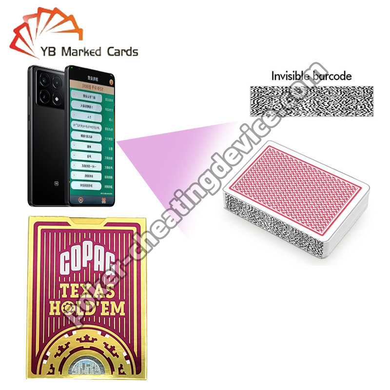 Copag Texas Hold'Em 100% Plastik Glücksspiel Markierte Karten Rot Einzeldeck