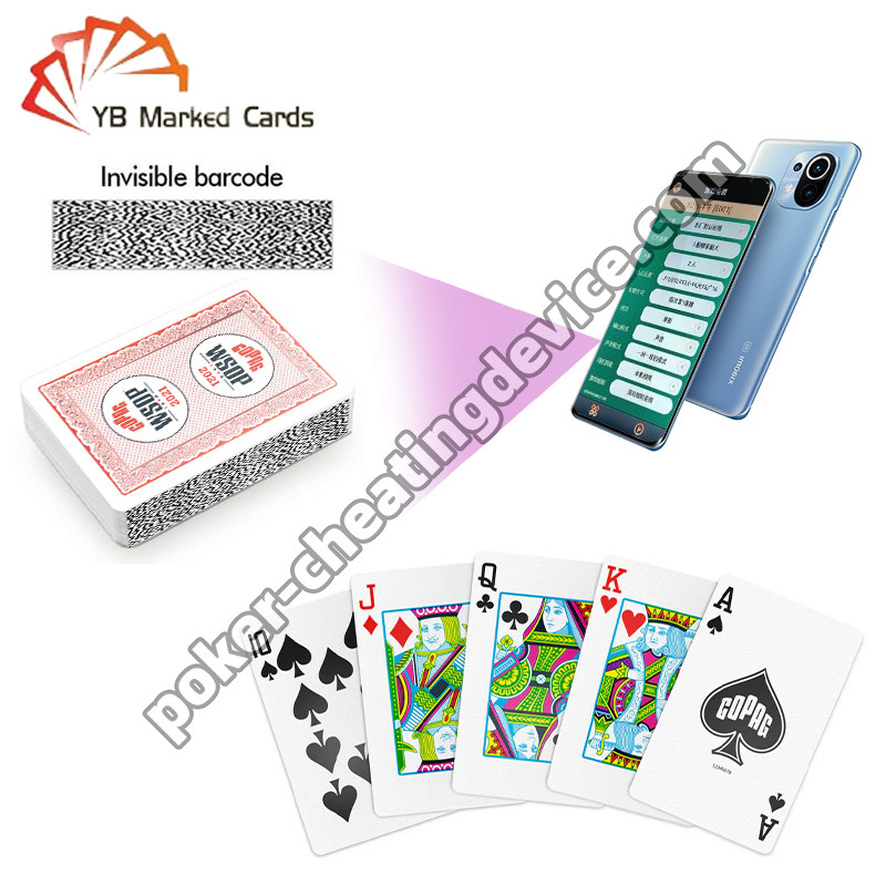 Copag 2021 WSOP 100% Plastik UV Barcode Markierte Spielkarten Einzeldeck Rot