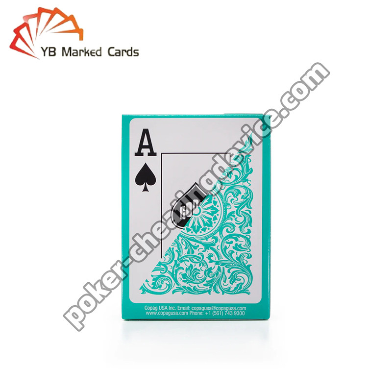 Copag Elite Leuchtfarben Markierung Karten Grünes Einzeldeck zum Betrügen beim Poker