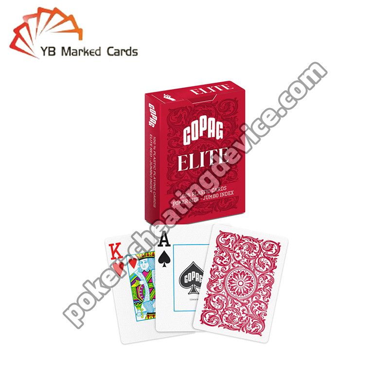 Copag Elite Markierte Spielkarten Rot Einzeldeck für Infrarotkontaktlinsen