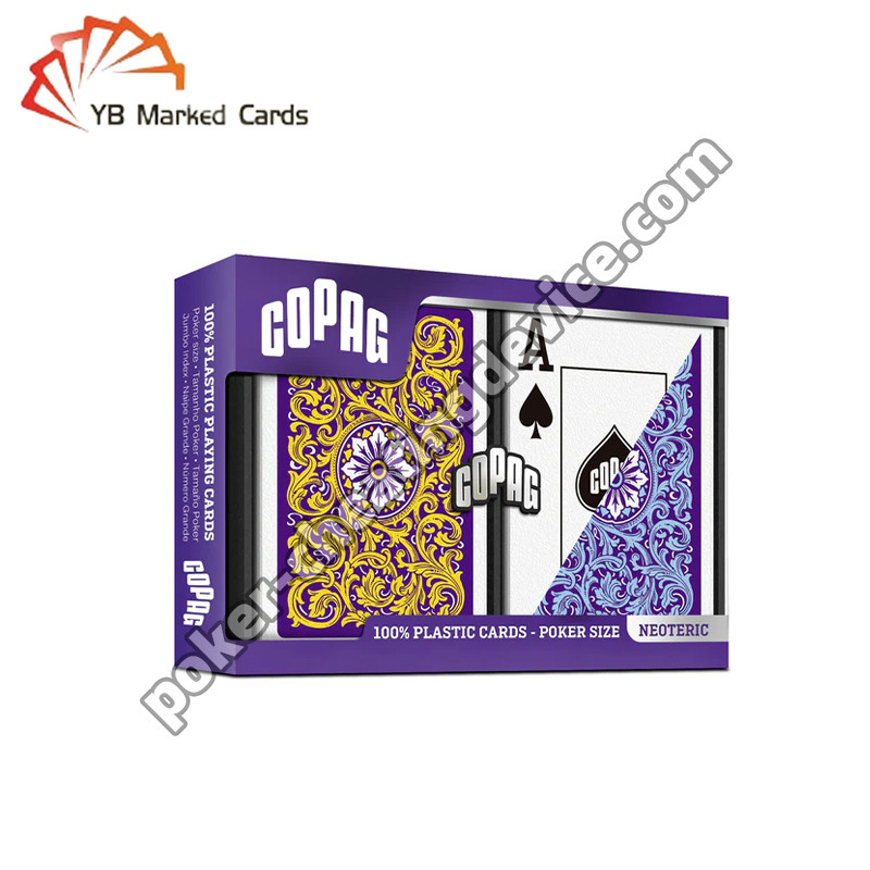 Standardgröße Copag Neoteric Plastik Barcode Markierte Karten Decks Jumbo Index Doppeldeck Set