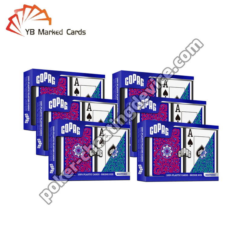 Copag Neoteric Markierte Barcode Decks Jumbo Index Grün / Rot Doppel-Deck-Set