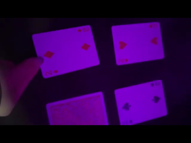 Kontaktlinsen für Karten mit unsichtbarer Tinte