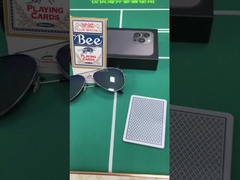 Karten mit Harzmarkierung Kontaktlinsen Gold Leuchtendes Betrüger Sonnenbrille