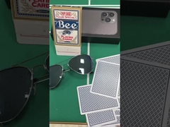 Copag 1546 100% Kunststoff Profi-Infrarot-Cheat-Karten Blau / Rot Deck Set