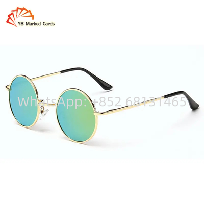 Harz Markierungslochkarten-Kontaktlinse-Goldleuchtende Betrugsonnenbrille