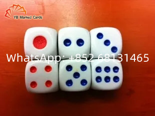 Rote Mercury Dice Cheating Device Plastic-Glücksspiele würfeln