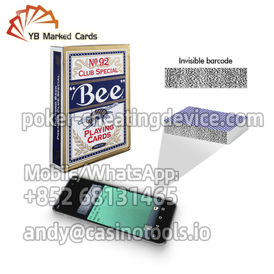 Barcode der Hersteller-Bienen-No.92 markierte Spielkarten für Schürhaken-Betruggerät