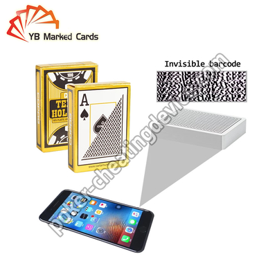 Code-Barcode Markierungslochkarten Copag Texas Holdem Decks Secret Side, den Barcode Plattformen markierte