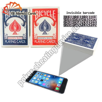 Barcode Fahrrad Markierte Karten Für Telefon Poker Analyzer
