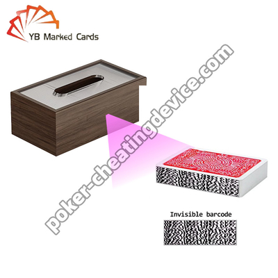 Tissu Box Poker Card Scanner für Barcode markierte Pokerkarten