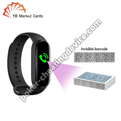 Poker-Scanner mit Armband für Barcode-Karten mit Seitenmarkierung