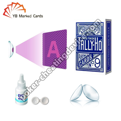 UVkontaktlinsen leser-Contact Lensess HEMA Spy Invisible Playing Cards