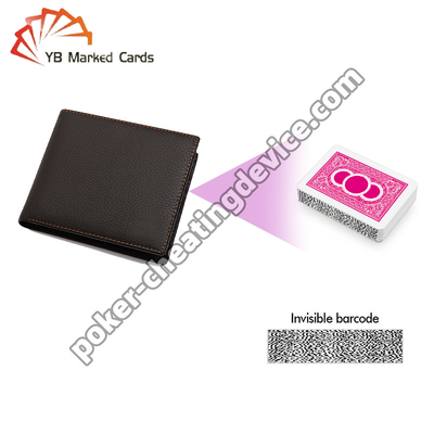 Leder Wallet Poker Betrug Scanning Kamera 35cm Scannen Markierte Karten
