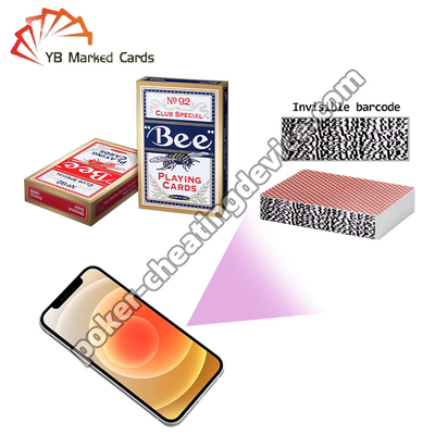 Bee Standard Barcode Markierte Karten für Poker-Analyse und Betrug Vorteil