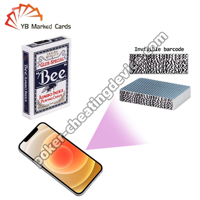 Bee Club spezielle Markierung Barcode Karten für Poker Karten Analyzer