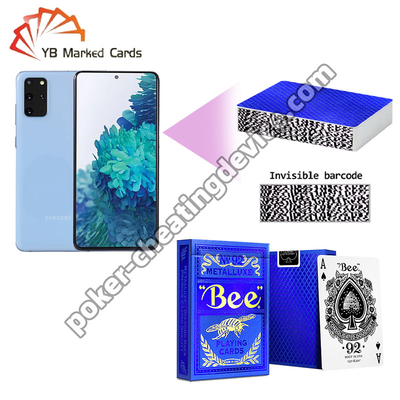 Bee Poker Barcode für Karten Breite Ausgabe Karten Blauer Rhythmus Goldstempel