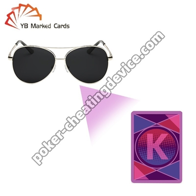 Infrarotmarkierte Kartenbrille Unsichtbare Tinte Pokerbrille zum Betrügen
