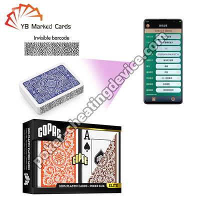 Copag Neoteric 100% Kunststoff Barcode Markierte Decks Orange Braun Doppeldeck Set