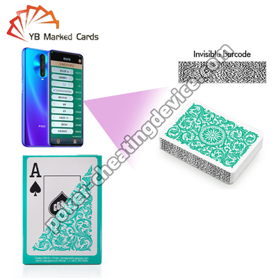 Copag Elite 100% Plastik Casino Barcode Markierte Decks Grünes Einzelebett