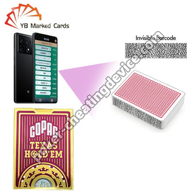 Copag Texas Hold'Em 100% Plastik Glücksspiel Markierte Karten Rot Einzeldeck