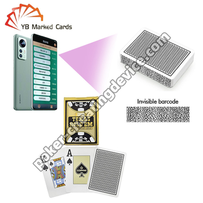 Copag Texas Hold'em Unsichtbare Barcode Karten Einzeldeck Schwarz