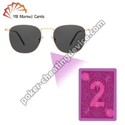 Markierte Kartendetektorbrille für Poker Diskreter Schwarzer Rahmen Optik-Grad Sicherer Vorteil Präzision für unübertroffene Kartenerkennung entwickelt