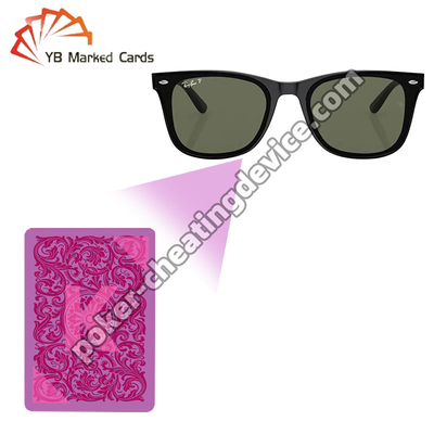 Kombination von Linsen und Multi-Filter-Design zum Erkennen von unsichtbaren Tintenmarkierungen Markierte Karten Brille