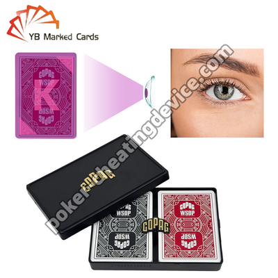 Copag WSOP Unsichtbares Markieren Spielkarten Schwarz / Rot Doppeldeck-Set