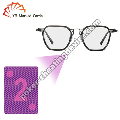 Unsichtbare Tinte Klarbrille für markierte Pokerkarten Sehen Sie das Unsichtbare