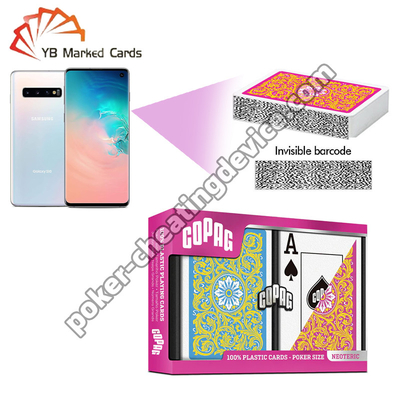 Copag Neoteric Barcode Markierungskarten Jumbo Index Pink / Gelb Doppeldeck-Set