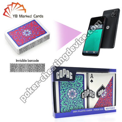 Copag Neoteric Invisible Barcoded Decks Regular Index Rot / Grün Doppeldeck-Set