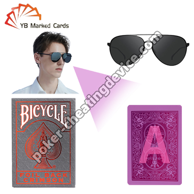 Fahrrad Metalluxe Rot Folie IR Markiert Poker Deck zum Betrügen