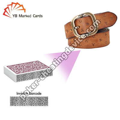 Ledergürtel versteckte Poker-Scan-Kamera für Barcode-markierte Karten