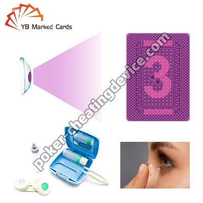Markierte Pokerkarten Kontaktlinsen zum Durchschauen von Spielkarten